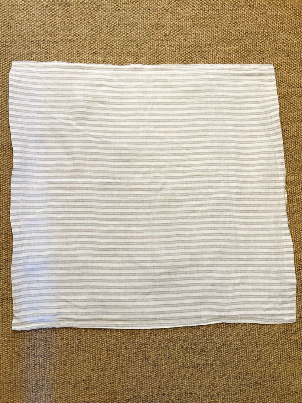 ARHAUS 100% linen European Pillow Sham Stripe